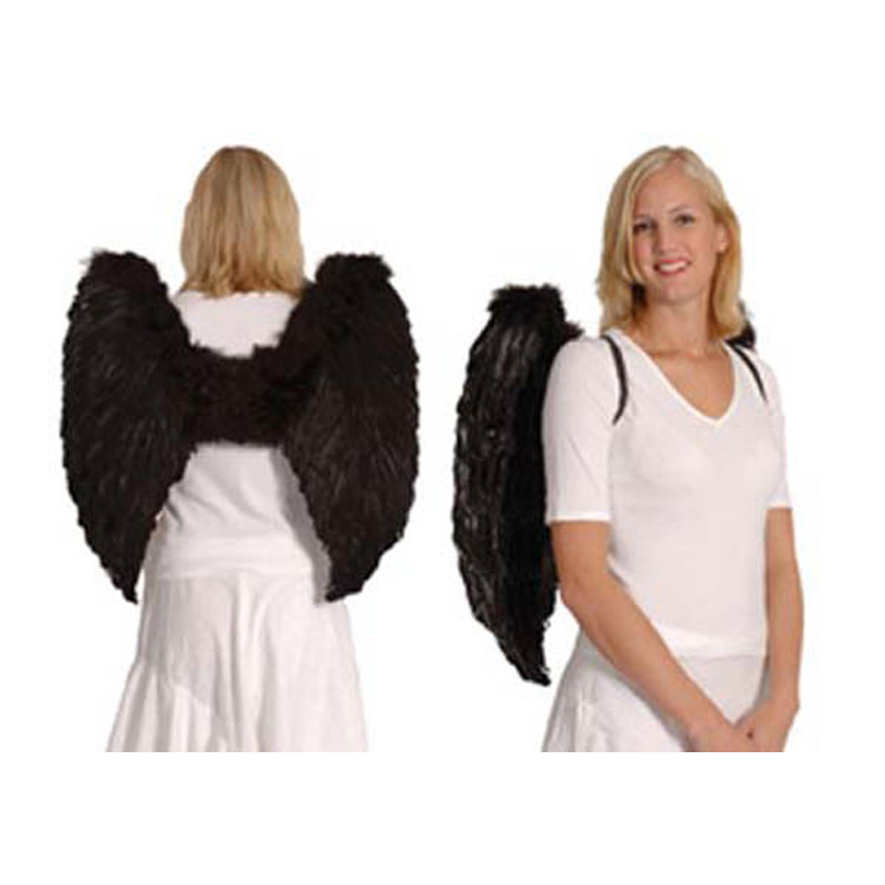 Maxi ailes ange en plumes noires