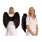 Maxi ailes ange en plumes noires