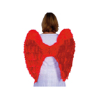 Maxi ailes d'ange plumes rouges