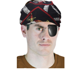 Bandana pirate decore 55x55 cm environ