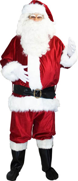 Costume pere noel us super luxe
