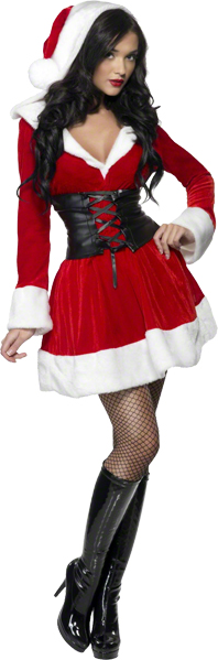 Robe miss santa avec bonnet
