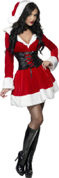 Robe miss santa avec bonnet