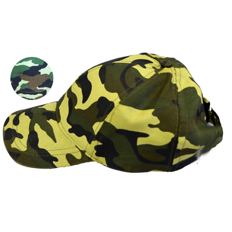 Casquette militaire adulte reglable 20x13,5 - coloris assortis