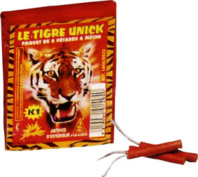 Petards le tigre unick K2 (150) etui de 8 petards