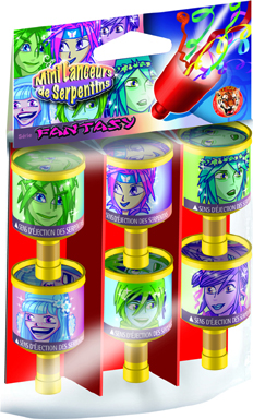 Sachet de 6 poppers personnages assortis k1