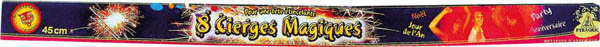 Cierges magiques 45 cm sachet de 8 pieces k1