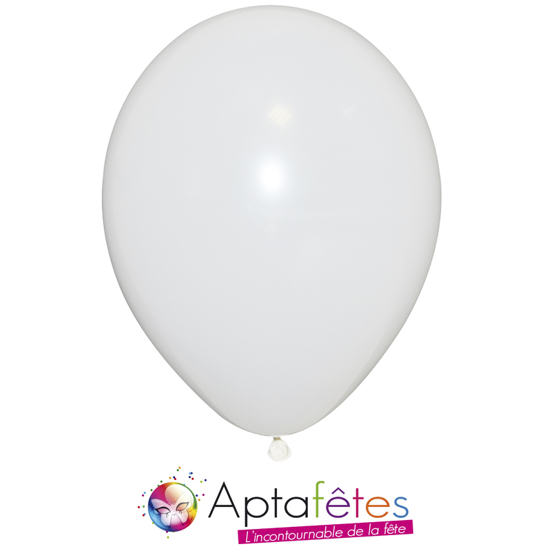 Sachet de 50 ballons diam 21 cm - circonf 66 cm - 01 blanc fuchsia 07