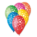 Sachet de 10 ballons decores foot autour diam 30 cm - circonf 105 cm