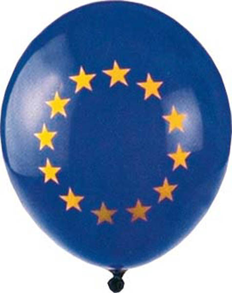 Ballons europe diam 30 cm - circonf 105 cm - paquet de 100