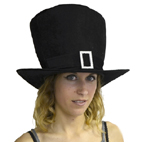 Chapeau gothique chic en mousse 21cm avec boucle strass