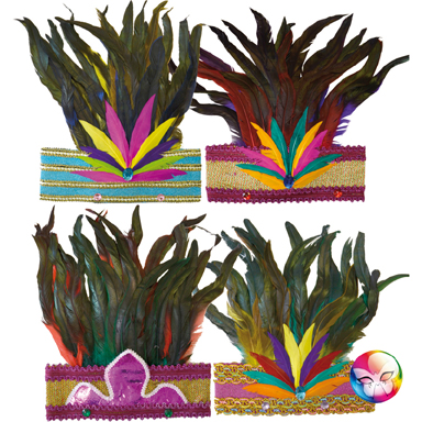 Couronne plumes rio de janeiro modele assorti