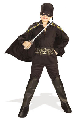 AUTRES TAILLES Costume licence zorro 3/4 ans environ