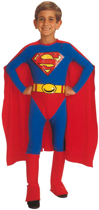 AUTRES TAILLES Costume licence superman 3-4 ans - attention taille grand