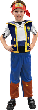 AUTRES TAILLES Costume licence jake le pirate taille s 3/4 ans