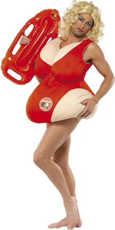Costume rembourre sauveteuse rouge taille unique