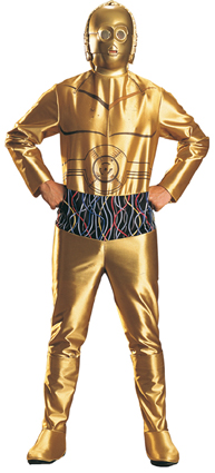 Costume licence star wars c3po taille standard