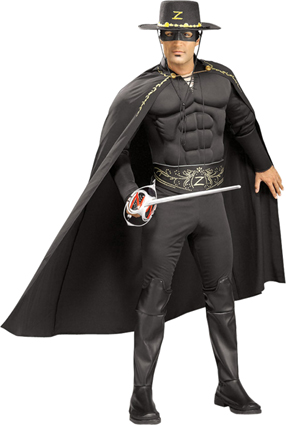 Costume licence zorro taille m