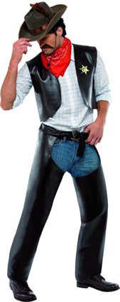 Costume village people cowboy taille unique licence