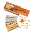 Jeu de loto - coffret en bois ( 48 cartons+ 90 jetons + 100 pions )