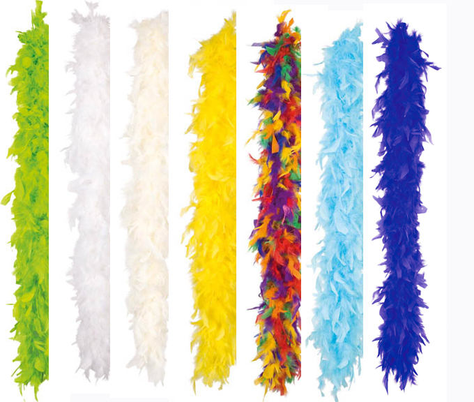 Boa plumes env 180 cm anis 50 gr environ Plusieurs couleurs disponibles